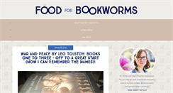 Desktop Screenshot of foodforbookworms.com